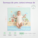 Playa %100 Organik Pamuk Müslin Örtü 100 x 100 cm