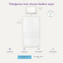 Circus %100 Organik Pamuk Saten Çocuk Lastikli Çarşaf Seti 100 x 200 cm