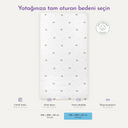 Circus %100 Organik Pamuk Saten Çocuk Lastikli Çarşaf 120 x 200 cm