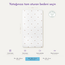 Happy Tony %100 Organik Pamuk Saten Bebek Lastikli Çarşaf 60 x 120 cm