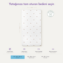 Koko %100 Organik Pamuk Saten Bebek Lastikli Çarşaf 70 x 140 cm