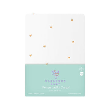 Stars %100 Organik Pamuk Bebek Lastikli Çarşafı