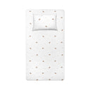 Happy Tony 100% Organic Cotton Baby Fitted Sheet Set 70 x 140 cm