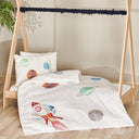 Space Planet White 100% Organic Cotton Baby Bedding Set
