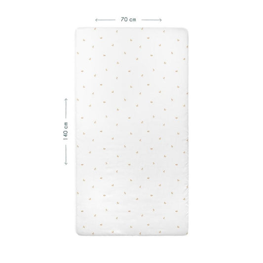 Gazelle %100 Organik Pamuk Saten Bebek Lastikli Çarşafı