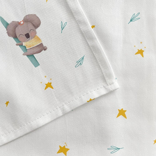 Koko 100% Organic Cotton, Satin Baby Bedding Set