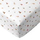 Forest Amigos 100% Organic Cotton Baby Fitted Sheet 70 x 140 cm
