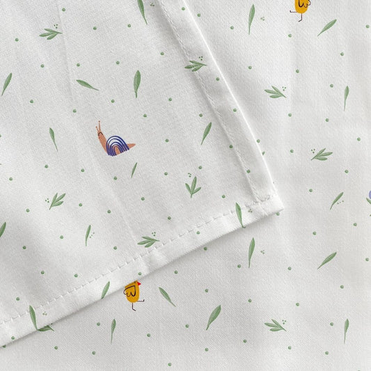 Simba % Organic 100 Cotton, Satin Baby Bedding Set