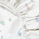 Dino 100% Organic Cotton Baby Fitted Sheet 70 x 140 cm