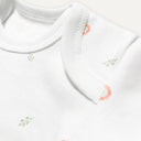 Loulou %100 Organik Pamuk 2'li Kısa Kollu Bebek Body Seti