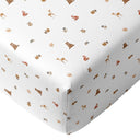 Forest Amigos 100% Organic Cotton Baby Fitted Sheet Set 70 x 140 cm