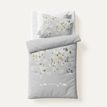 Atlas 100% Organic Cotton Satin Baby Bedding Set