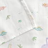 Dino 100% Organic Cotton Satin Baby Bedding Set