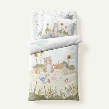 Moni 100% Organic Cotton, Satin Baby Bedding Set