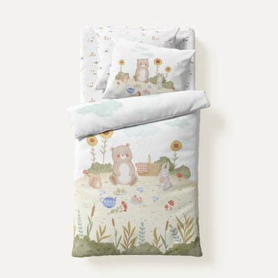 Moni 100% Organic Cotton, Satin Baby Bedding Set