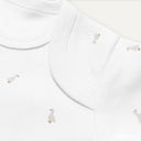 Feather 100% Organic Cotton Long-Sleeve Baby Bodysuit