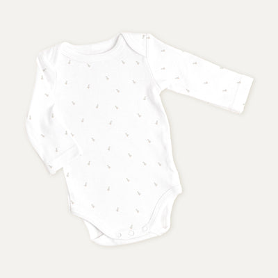 Feather %100 Organik Pamuk Uzun Kollu Bebek Body
