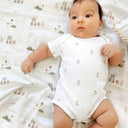 Moni %100 Organik Pamuk Kısa Kollu Bebek Body