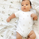 Moni %100 Organik Pamuk Kısa Kollu Bebek Body