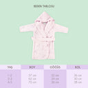 Astra Embroidered 100% Organic Cotton Baby & Children's Bathrobe