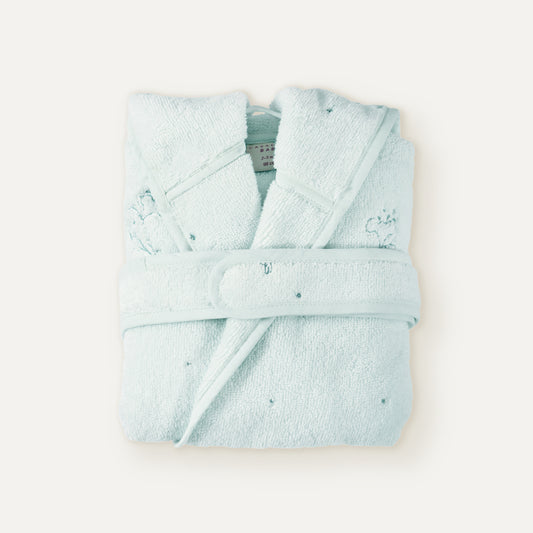 Boubou Embroidered 100% Organic Cotton Baby/Child Bathrobe