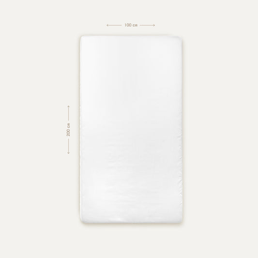 Space Planet White 100% Organic Cotton Single Child Duvet Cover Set