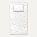 Happy Bee 100% Organic Cotton Baby Fitted Sheet Set 70 x 140 cm