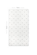 Koko 100% Organic Cotton Baby Fitted Sheet 70 x 140 cm