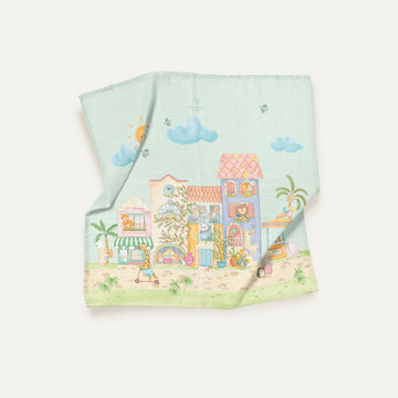 Dolce Villa %100 Organik Pamuk  Müslin Örtü - 100x100cm