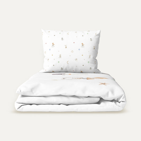 Circus %100 Organik Pamuk Saten Tek Kişilik Çocuk Nevresim Takımı