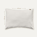 Gofre Poplin %100 Organik Pamuk Bebek Yastık Kılıfı 35 x 45 cm Bej