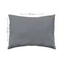 Waffle Poplin Smoke Grey 100% Organic Cotton Kids Pillowcase 50 x 70 cm