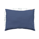 Waffle Poplin Navy Blue 100% Organic Cotton Kids Pillowcase 50 x 70 cm