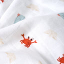 Boubou %100 Organik Pamuk Çift Taraflı Biyeli Müslin Battaniye 90 x 120 cm