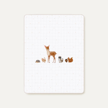 Forest Amigos 100% Organik Pamuk Çift Taraflı Biyeli Müslin Battaniye