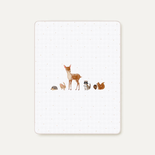 Forest Amigos 100% Organik Pamuk Çift Taraflı Biyeli Müslin Battaniye