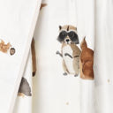 Forest Amigos 100% Organic Cotton Double-Sided Muslin Blanket with Piping, 90 x 120 cm