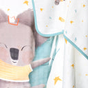 Koko %100 Organik Pamuk Çift Taraflı Biyeli Müslin Battaniye 90 x 120 cm