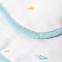 Koko %100 Organik Pamuk Çift Taraflı Biyeli Müslin Battaniye 90 x 120 cm