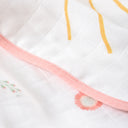 Loulou %100 Organik Pamuk Çift Taraflı Biyeli Müslin Battaniye 90 x 120 cm