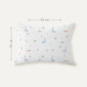 Dino 100% Organic Cotton Baby Pillowcase 35 x 45 cm