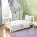 Dino 100% Organic Cotton Single Children's Duvet Cover Set 100 x 200 cm
