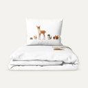 Forest Amigos 100% Organic Cotton Single Children's Duvet Cover Set 100 x 200 cm