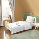 Forest Amigos 100% Organic Cotton Single Children's Duvet Cover Set 120 x 200 cm