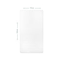 Waffle White 100% Organic Cotton Baby Fitted Sheet Set 70 x 140 cm