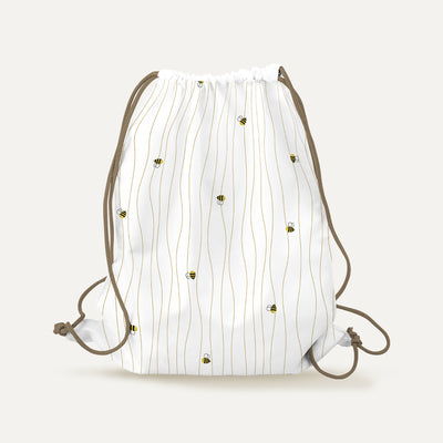 Happy Bee %100 Organik Pamuk Bez Bebek&Çocuk Çantası