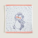 Pingu Purple 100% Organic Cotton Hand Towel 30 x 30 cm