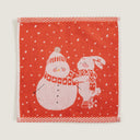 Snow Red %100 Organik Pamuk El Havlusu 30 x 30 cm