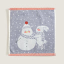 Snow Purple %100 Organik Pamuk El Havlusu 30 x 30 cm