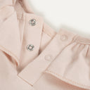 3'lü %100 Organik Pamuk Çiçekli Elbise Toka Seti